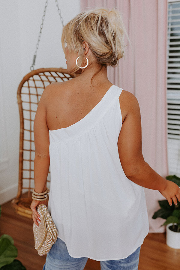 The Flirt Top, White