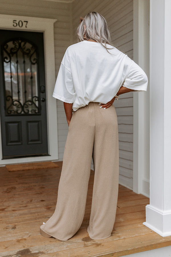 Wind In My Sails High Waist Knit Pants Image - 5