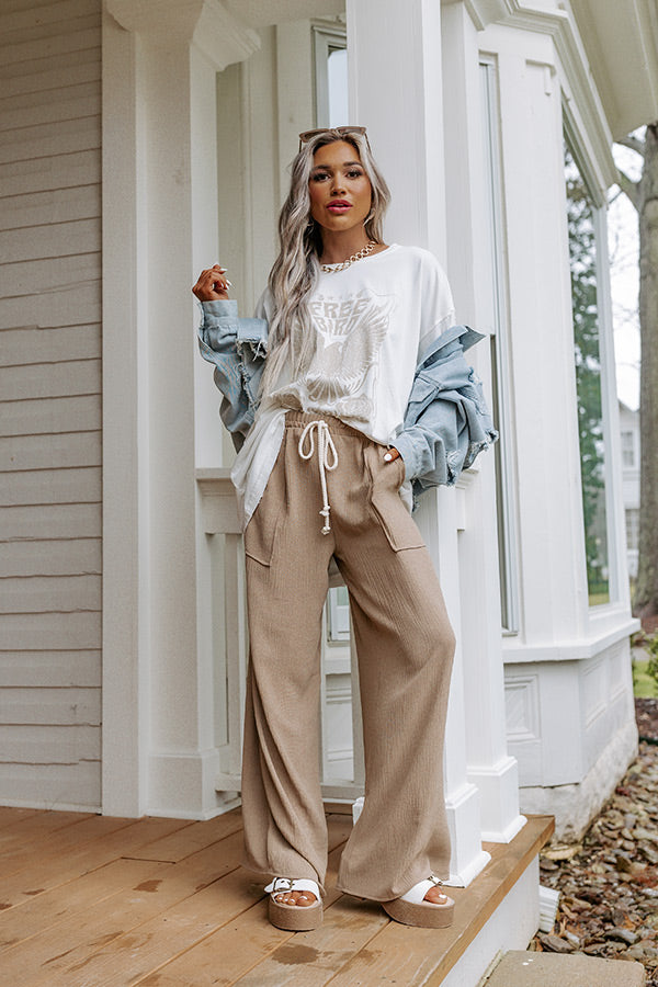 Wind In My Sails High Waist Knit Pants Image - 1