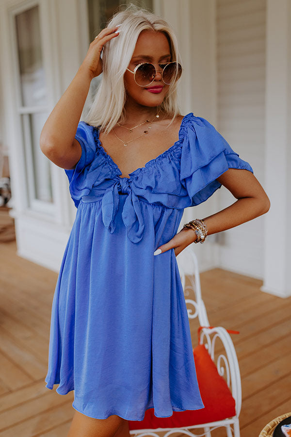 Dream All Day Babydoll Dress In Royal Blue • Impressions Online Boutique