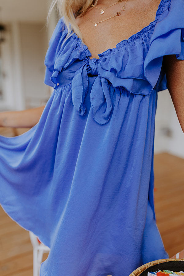 Dream All Day Babydoll Dress In Royal Blue • Impressions Online Boutique