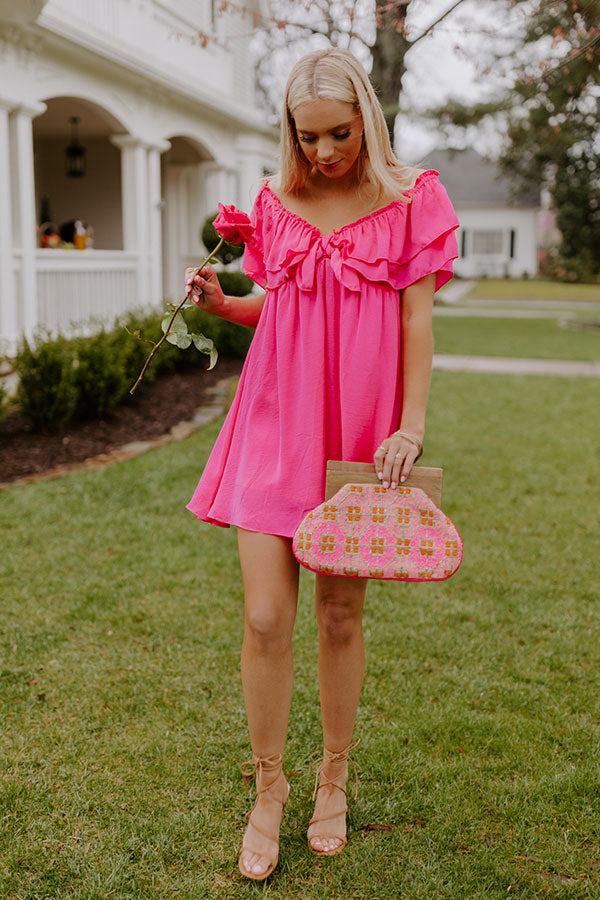 Dream All Day Babydoll Dress In Hot Pink • Impressions Online Boutique