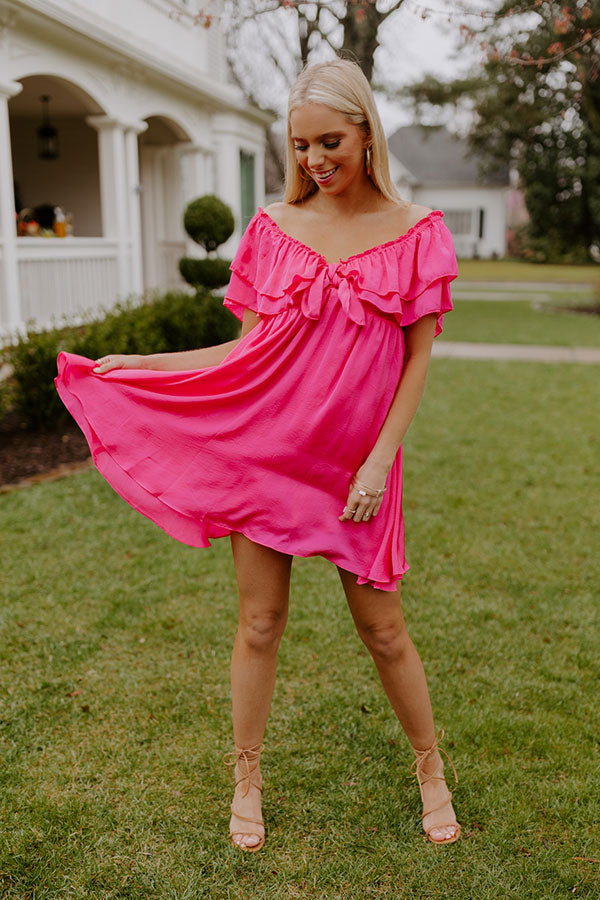 Hot Pink Babydoll Dress main image 1