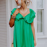 Dream All Day Babydoll Dress In Green Image - 1