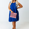 Apple Spiced Wishes Babydoll Dress In Royal Blue Curves Image - 1