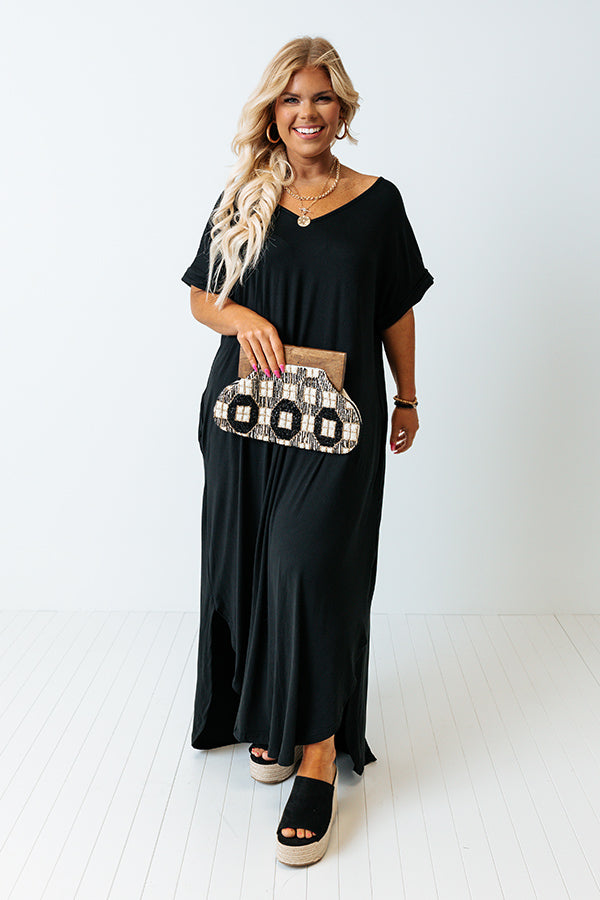 Just My Type T-Shirt Maxi In Black Curves