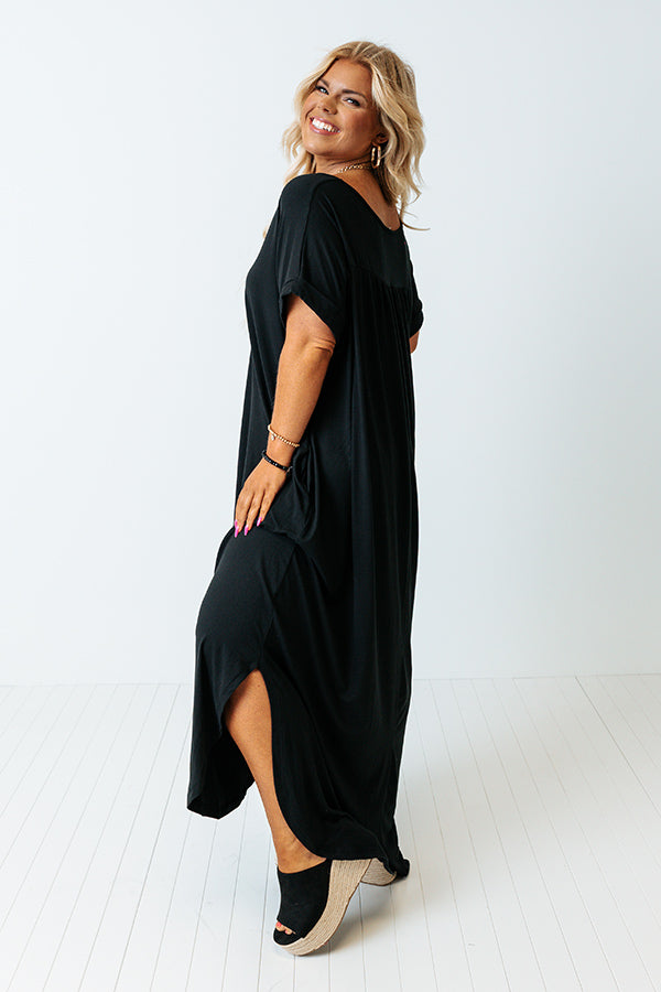 Just My Type T-Shirt Maxi In Black Curves Image - 1