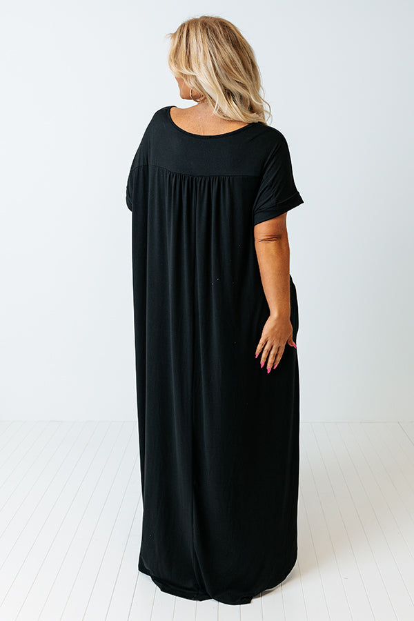 Just My Type T-Shirt Maxi In Black Curves Image - 1