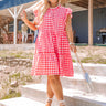 Sparklers And Spritzers Gingham Dress In Scarlet Curves Image - 1
