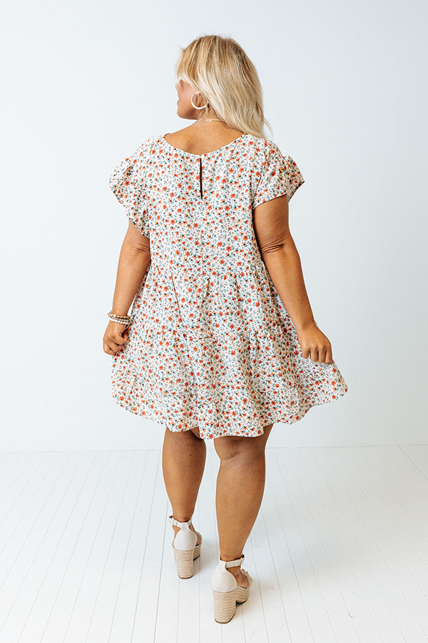 Garden Gorgeous Babydoll Top In Ivory Curves Image - 5