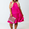 Apple Spiced Wishes Babydoll Dress In Hot Pink Curves Image - 1