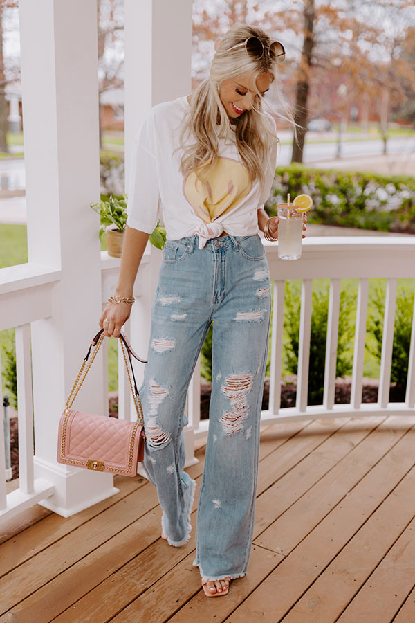 The Lucee High Waist Distressed Jean Image - 1