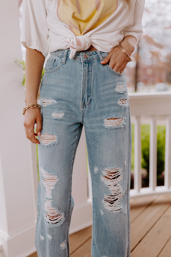 The Lucee High Waist Distressed Jean Image - 3