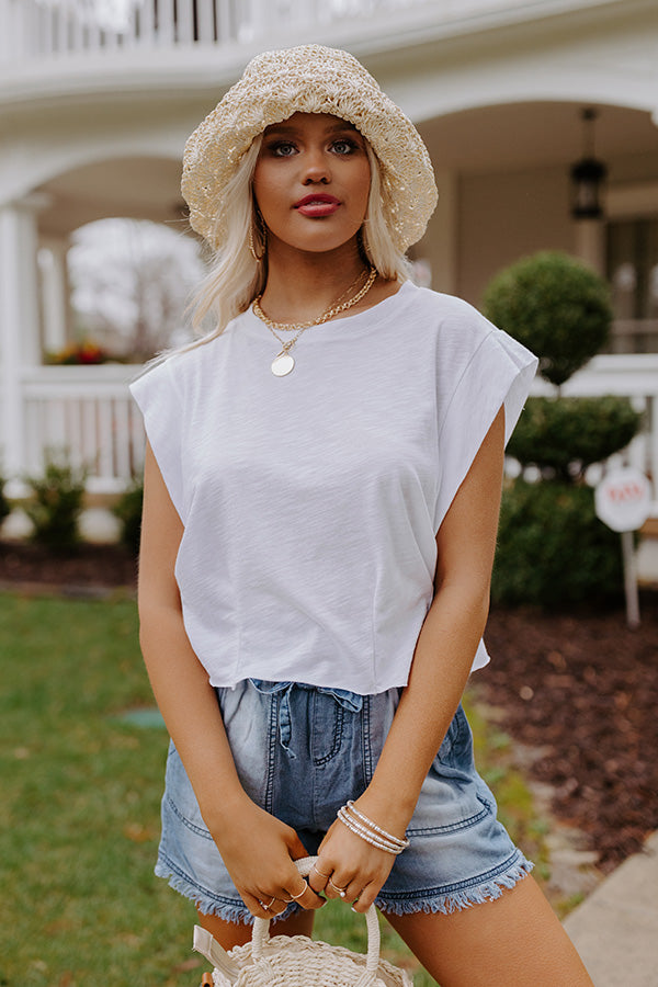 Down To Lounge Shift Tee In White Image - 1