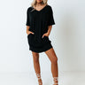 Casual Lake Weekend T-Shirt Dress In Black Image - 1