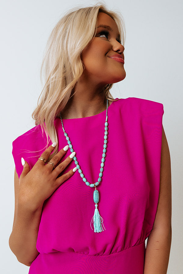 Kendra Scott Insley Gold Long Pendant Necklace in Teal Mix Image - 3