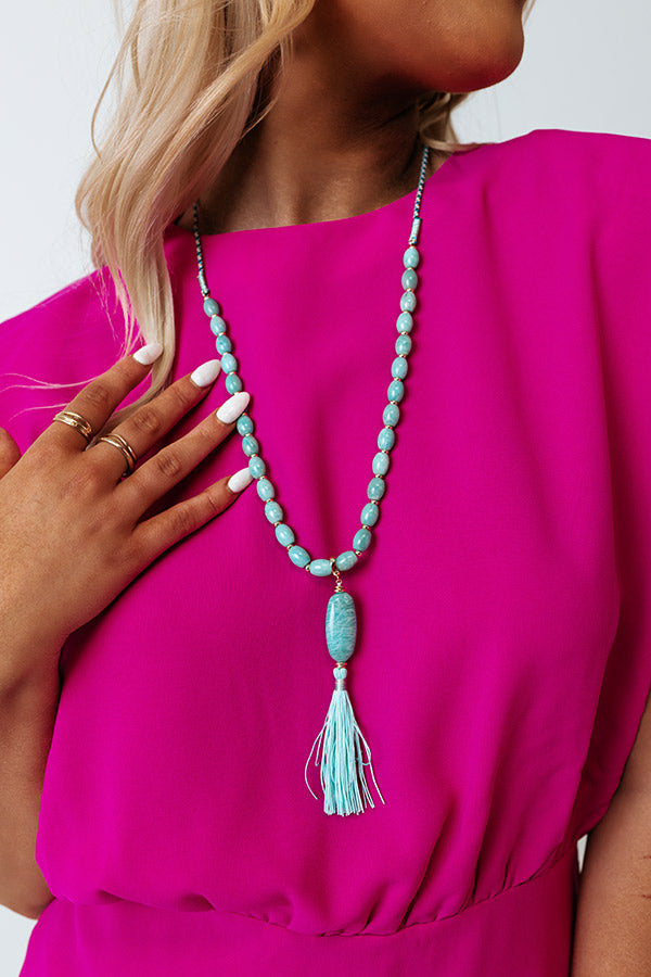 Kendra Scott Insley Gold Long Pendant Necklace in Teal Mix Image - 2