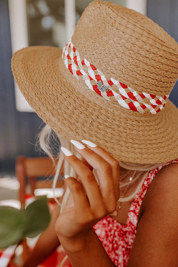 Casual Lake Weekend Raffia Fedora Image - 4