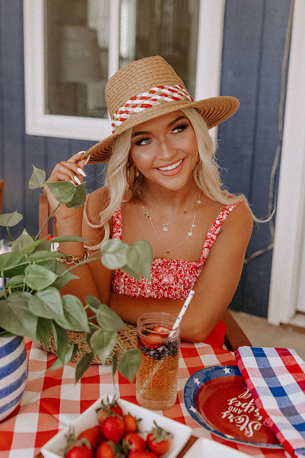 Casual Lake Weekend Raffia Fedora Image - 5