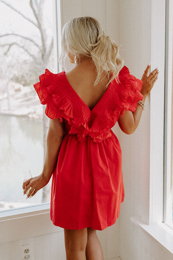 Tulum Toasts Dress In Red Image - 5