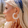 Sweetly Said Hoop Earrings In Ivory Image - 1