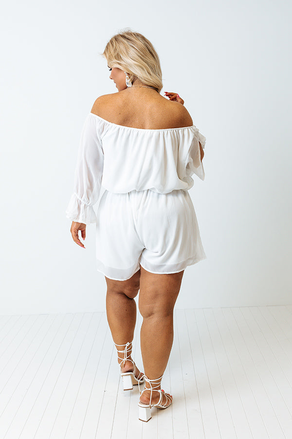 Festival Weather Romper In White Curves Image - 4