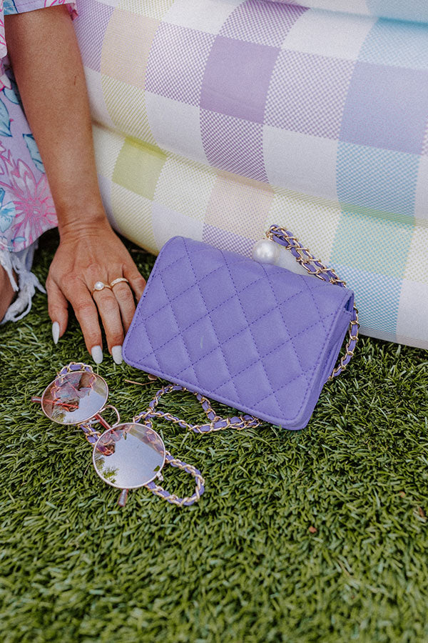 Trials Of True Love Faux Leather Purse In Lavender Image - 4