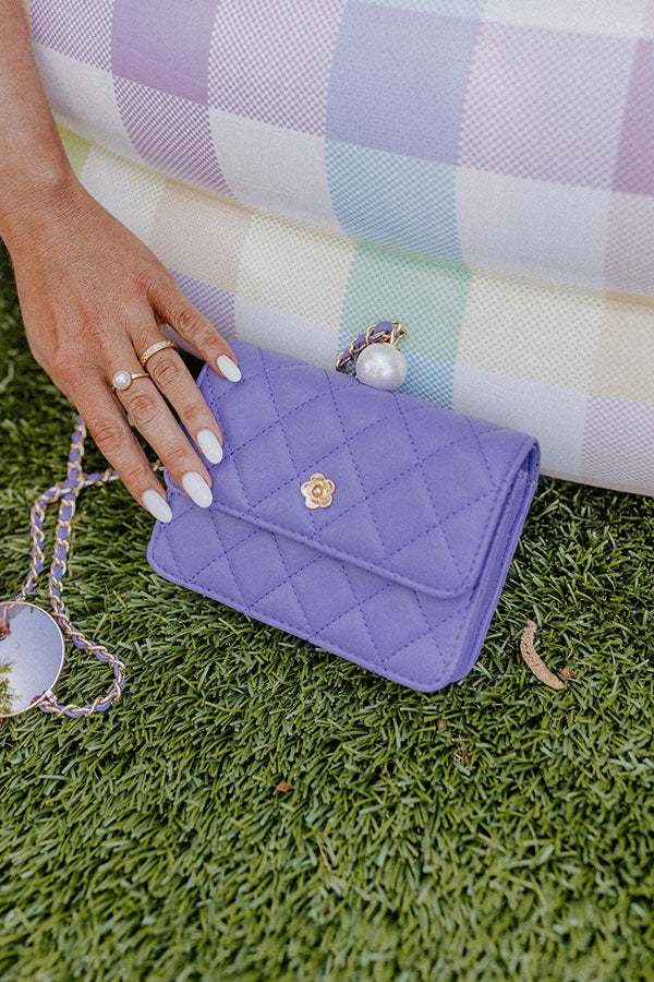 Trials Of True Love Faux Leather Purse In Lavender Image - 5