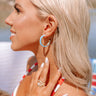 Can't Control Love Hoop Earrings In Sky Blue Image - 1