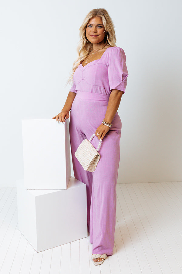 Instantly Impressed High Waist Pants In Violet Curves Image - 1