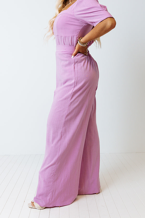 Instantly Impressed High Waist Pants In Violet Curves Image - 4