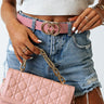Total Appeal Faux Leather Belt In Blush Image - 1