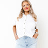 On The Boat Button Up Top In White Curves Image - 1