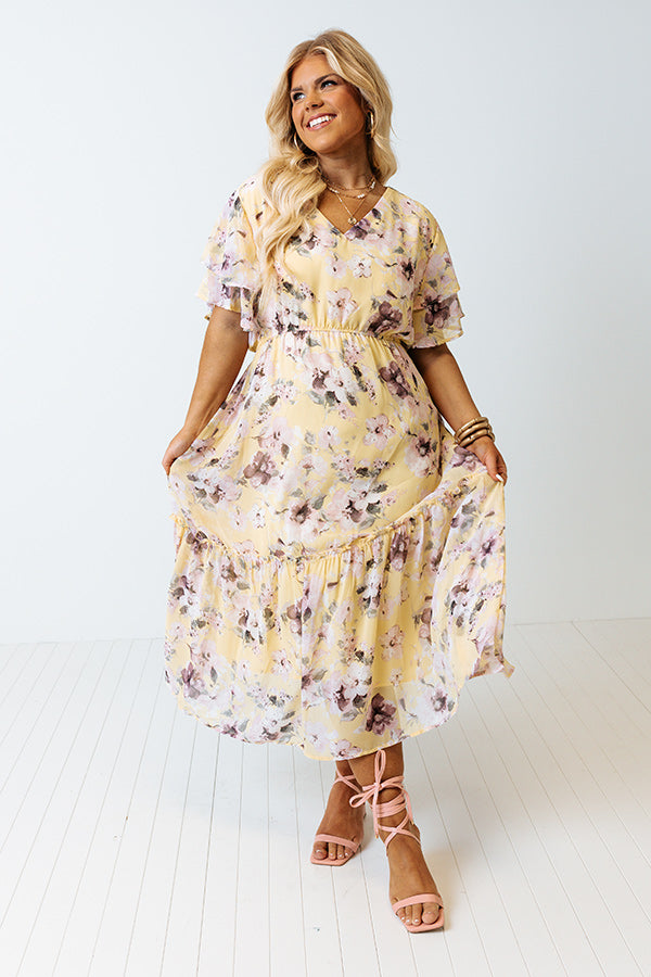 Reserved For Fun Floral Midi Curves Image - 1