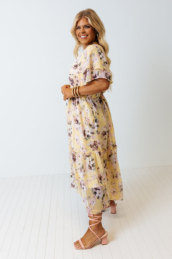 Reserved For Fun Floral Midi Curves Image - 3