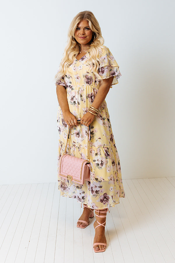 Reserved For Fun Floral Midi Curves Image - 2