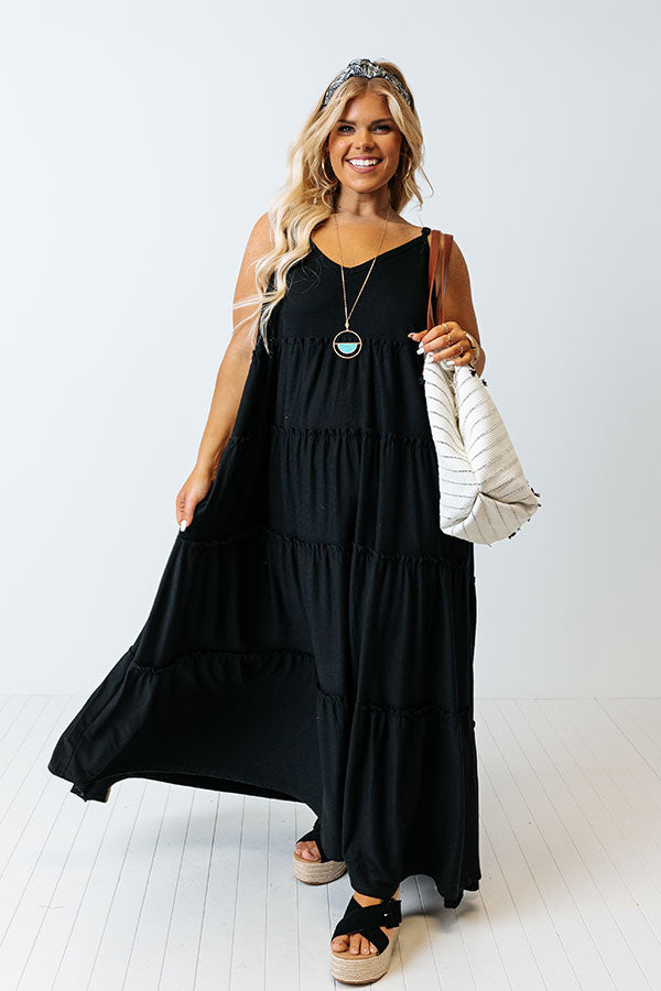 Saturday Strolling Maxi In Black Curves Image - 1