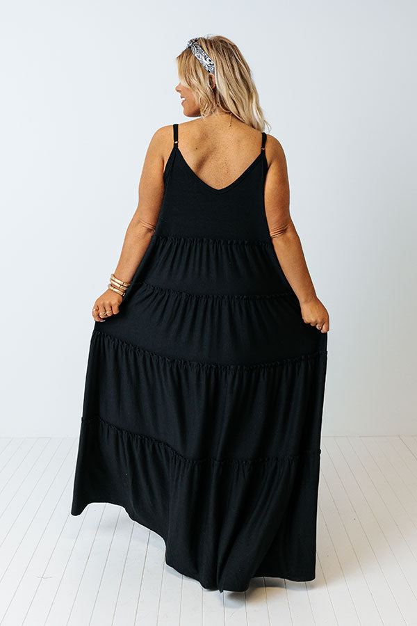 Saturday Strolling Maxi In Black Curves Image - 3