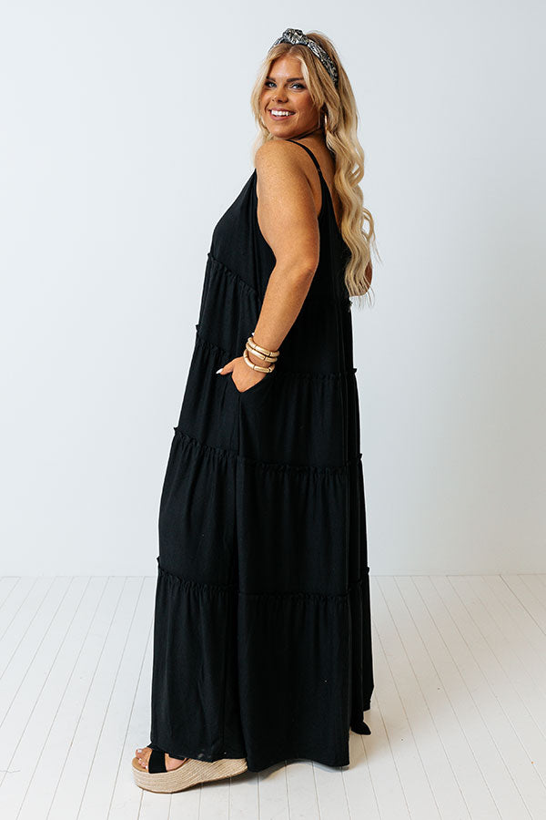 Saturday Strolling Maxi In Black Curves Image - 2