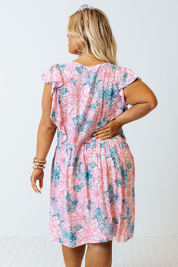 Nice Life Floral Shift Dress Curves Image - 4
