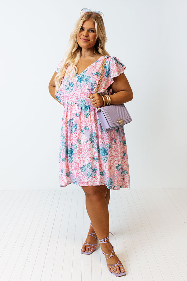 Nice Life Floral Shift Dress Curves Image - 1