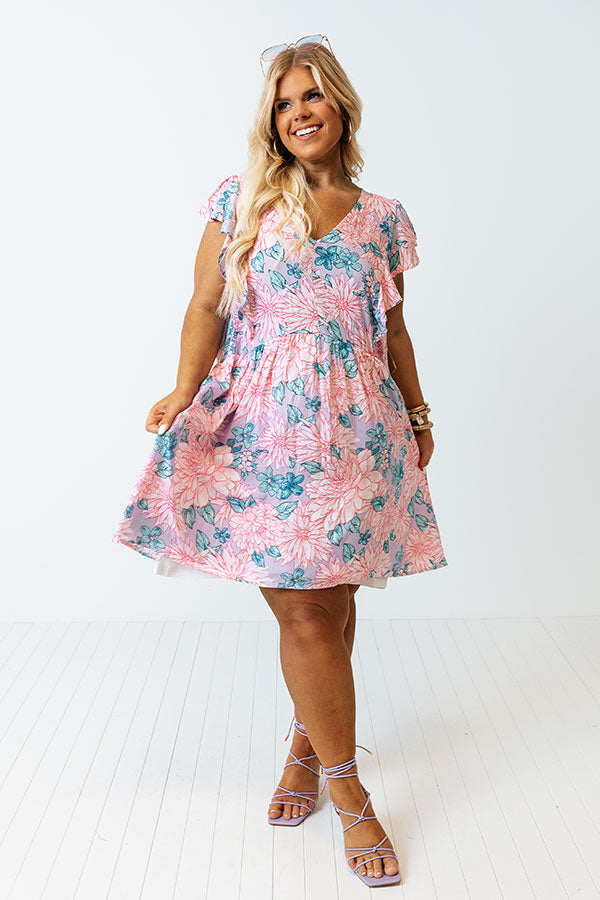 Nice Life Floral Shift Dress Curves Image - 2