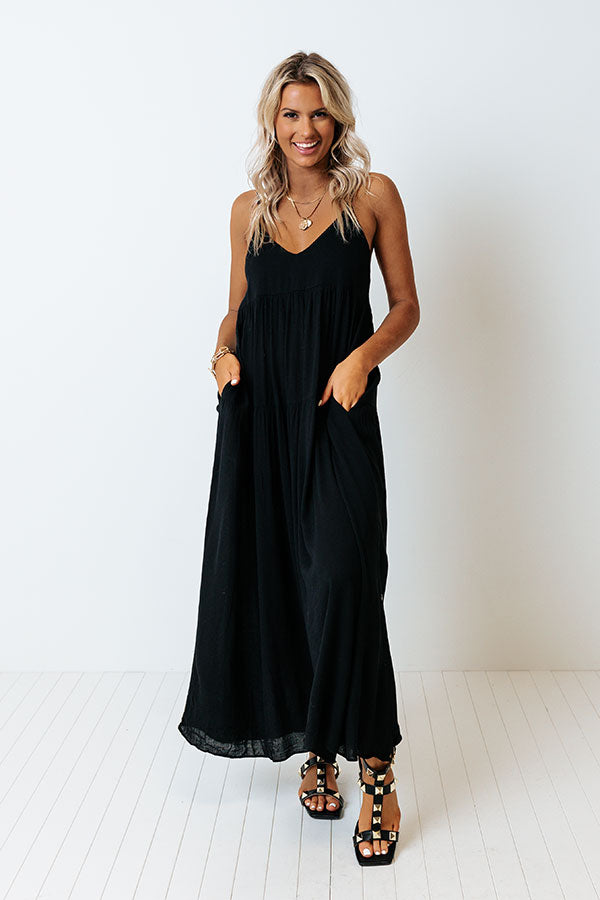 Travel Life Maxi in Black • Impressions Online Boutique