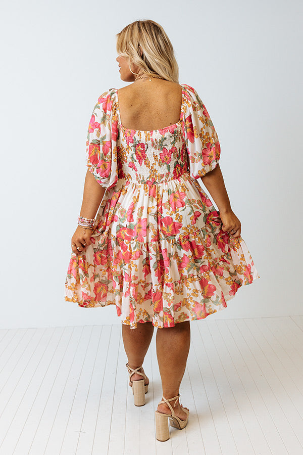 Summer In Sicily Floral Dress Curves Image - 5