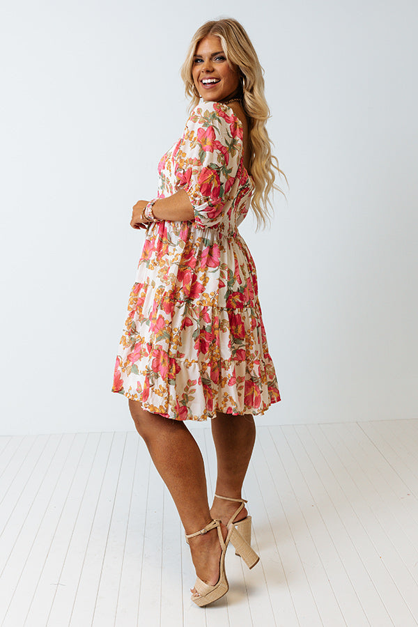 Summer In Sicily Floral Dress Curves Image - 3