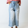 Chase A Dream High Waist Chambray Pants In Light Wash Curves Image - 1