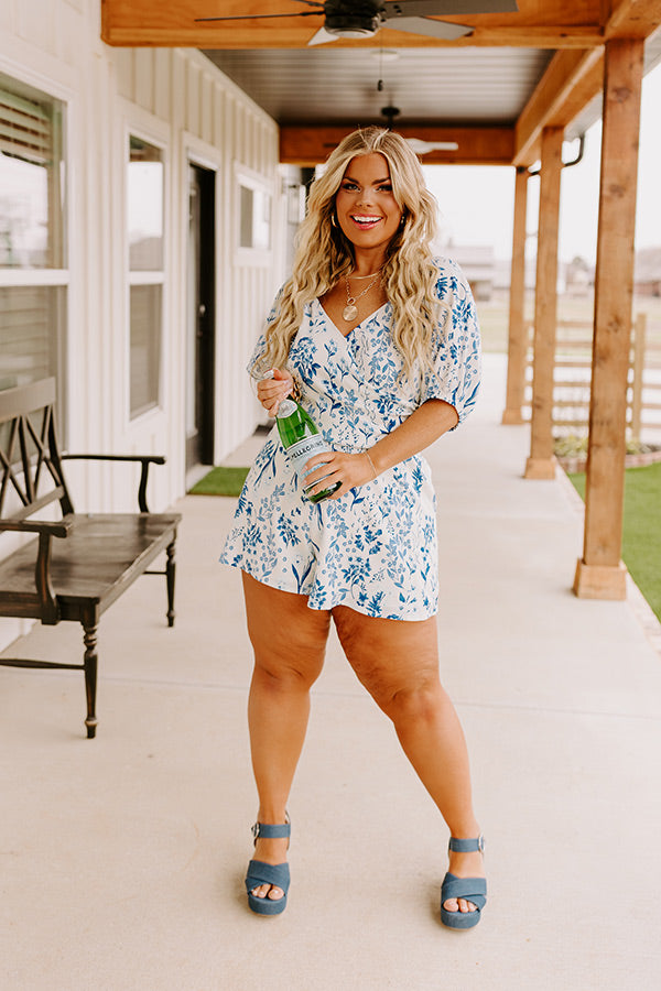 All The Allure Floral Romper Curves Image - 5
