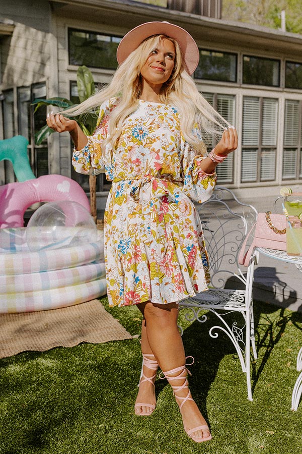 Believe The Dream Floral Dress Curves Image - 2