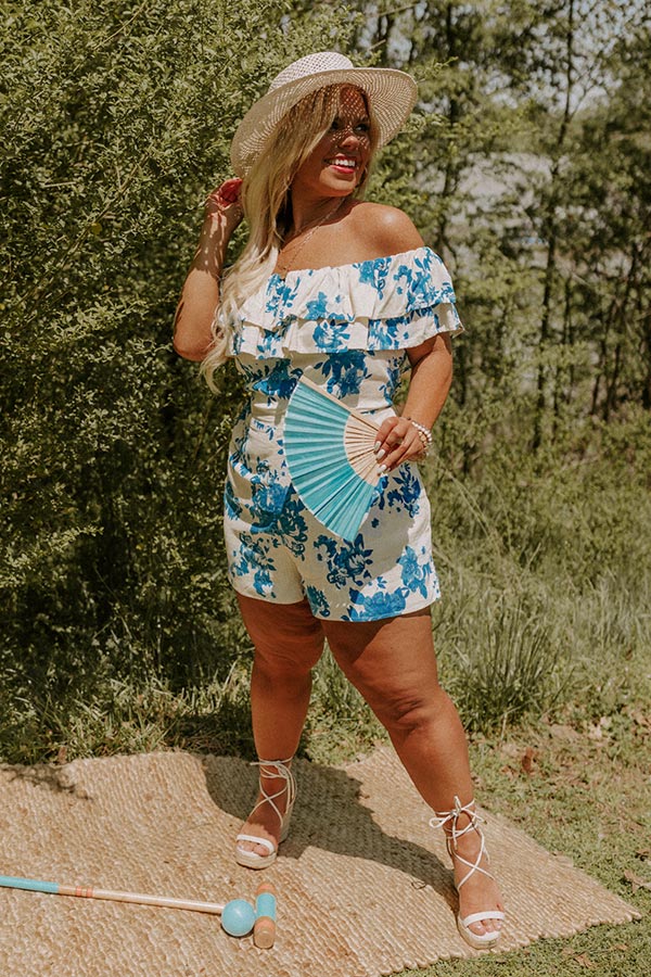 Love Beyond Expectation Floral Romper Curves Image - 5