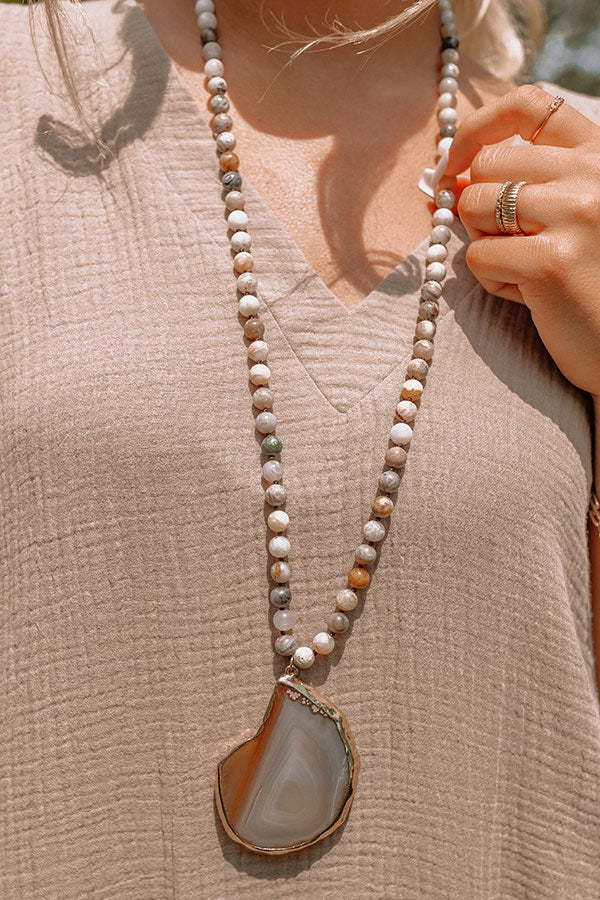 Shaken Espresso Agate Necklace Image - 4